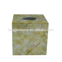 seashell pearl shell tissue boxes gold shell square golden tissue box